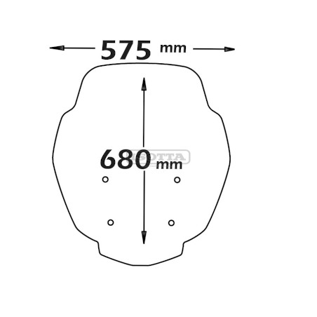 Parabrezza trasparente Isotta SC1116 per BMW C400GT 