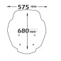 Parabrezza trasparente Isotta SC1116 per BMW C400GT 