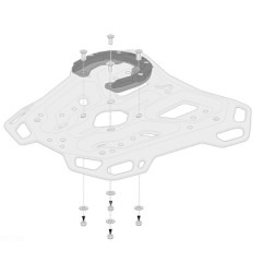 Aggancio SW-Motech GPT.00.152.36000/B borse serbatoio  PRO TANKRING per portapacchi ADVENTURE-RACK