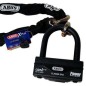 Abus 58/140III100+12KS120 BLACK LOOP Catena e lucchetto ad arco granit