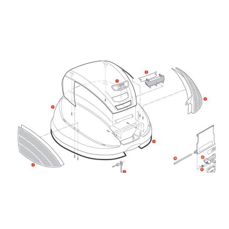 Coperchio bauletto Givi Z370CNTM montato valigie monolock E370 Tech