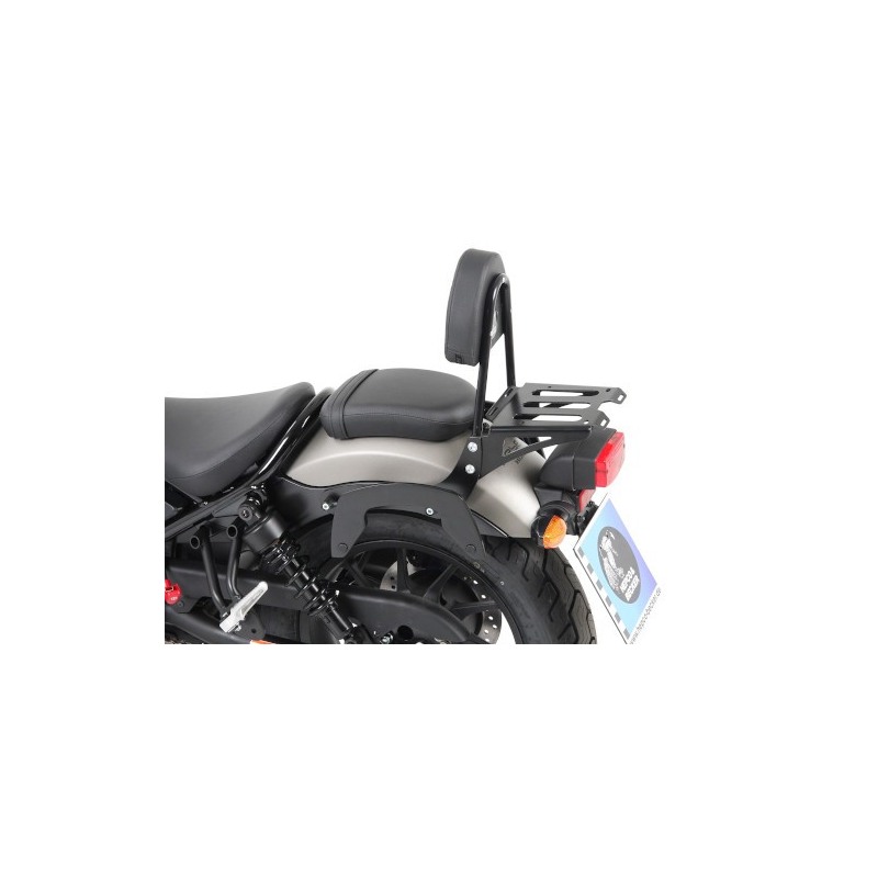 Hepco e Becker 611998 00 01 Schienale passeggero con portapacchi nero per Honda CMX 500 Rebel 