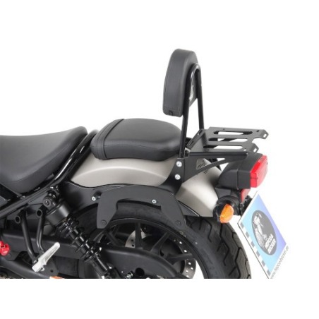 Hepco e Becker 611998 00 01 Schienale passeggero con portapacchi nero per Honda CMX 500 Rebel 