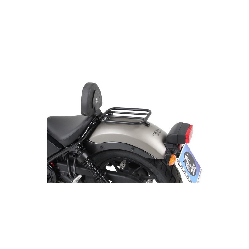 Hepco Becker 612998 00 01 Portapacchi con schienale nero per Honda CMX 500 Rebel 