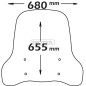 Parabrezza alto Isotta SC4248 per NIU modello N1S - NGT - NQi