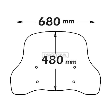 Cupolino Basso Fumè Isotta SC4246-FC per NIU modello N1S - NGT - NQi