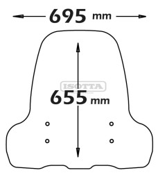 Parabrezza Isotta SC4245 per NIU modello MQI