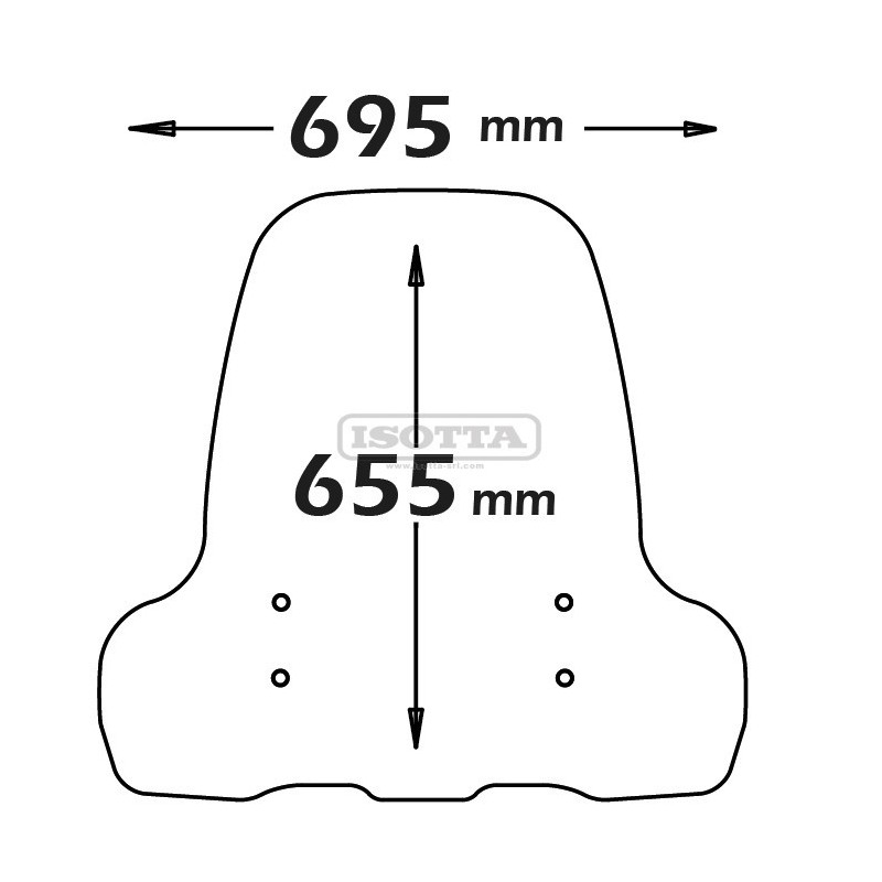Parabrezza Isotta SC4245 per NIU modello MQI