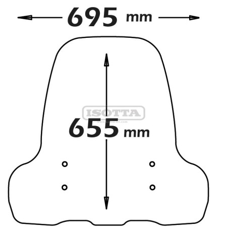 Parabrezza Isotta SC4245 per NIU modello MQI