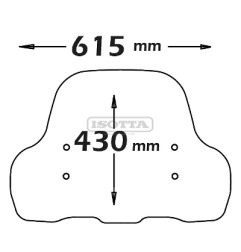 Cupolino basso Isotta SC4244 per NIU modello MQI