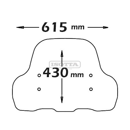 Cupolino basso Isotta SC4244 per NIU modello MQI