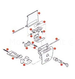 Givi Z640R piastra sottoserratura per bauletti con chiave standard