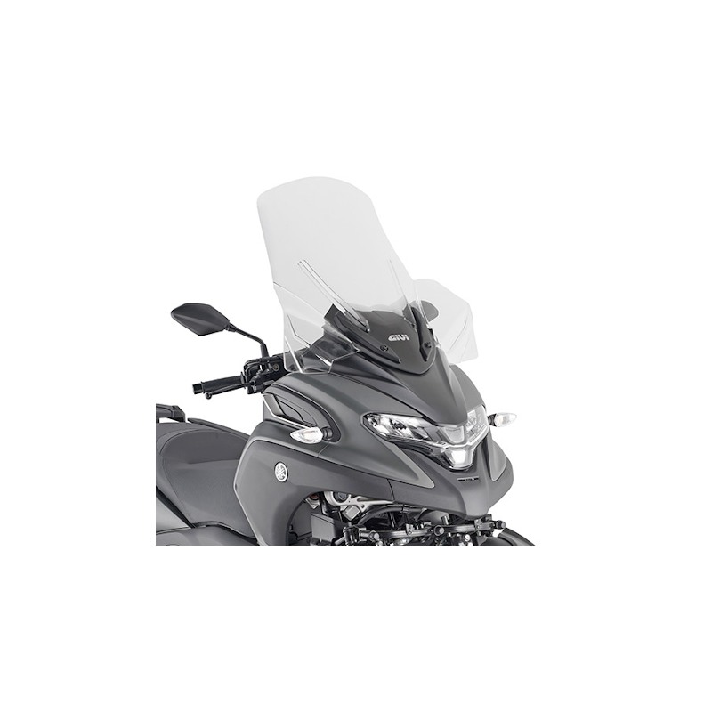 Parabrezza alto Givi D2149ST per Yamaha Tricity 300 2020 su attacchi originali