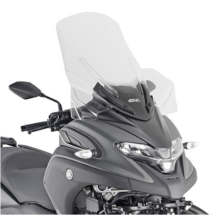 Parabrezza alto Givi D2149ST per Yamaha Tricity 300 2020 su attacchi originali