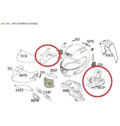 Guanciali di ricambio casco moto integrale X-Lite X803/ RS / Ultra carbon