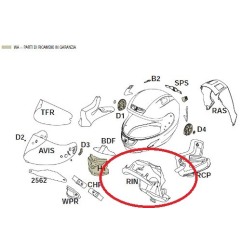 Imbottitura interna casco moto integrale X-Lite X803/ ultra carbon