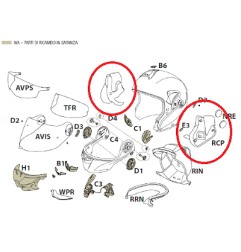 Guanciali di ricambio casco moto modulare X-Lite X1004