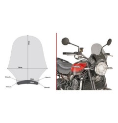 Givi  A210 Cupolino universale moto fumè da abbinare a attacchi specifici per moto