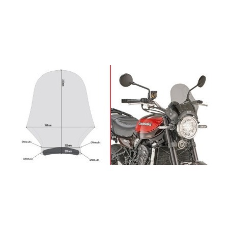 Givi  A210 Cupolino universale moto fumè da abbinare a attacchi specifici per moto