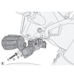 Kit Givi LS7711 per montaggio faretti S310 o S322 per KTM 390 Adventure 2020