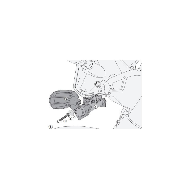 Kit Givi LS7711 per montaggio faretti S310 o S322 per KTM 390 Adventure 2020
