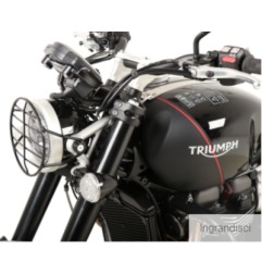 Hepco Becker 7007587 00 01 griglia faro anteriore in acciaio per TRIUMPH SCRAMBLER 1200 XC 2019