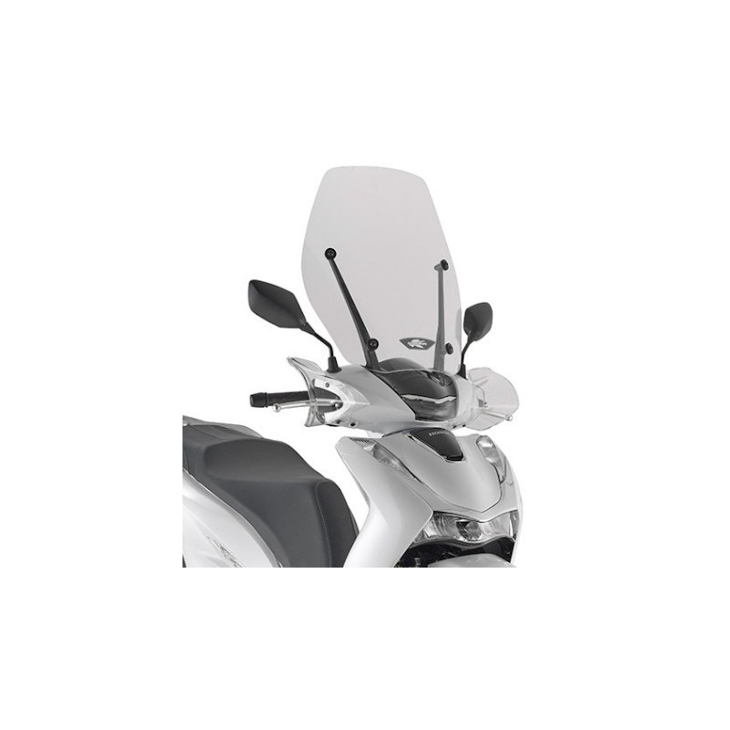 Pare-brise Kappa KD1181ST Clair Pour Honda SH 125 / 150 (2020-2023) - Fabriqué En Italie, 2 Ans Garantie