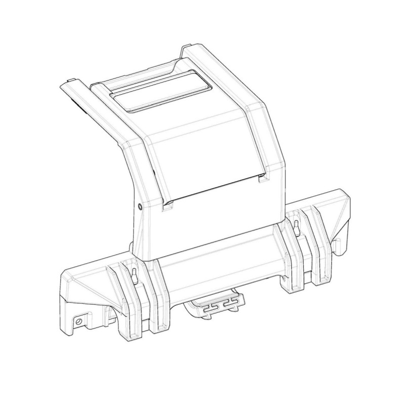 Shad D1TR36MIR Serratura inferiore con maniglia Terra TR36