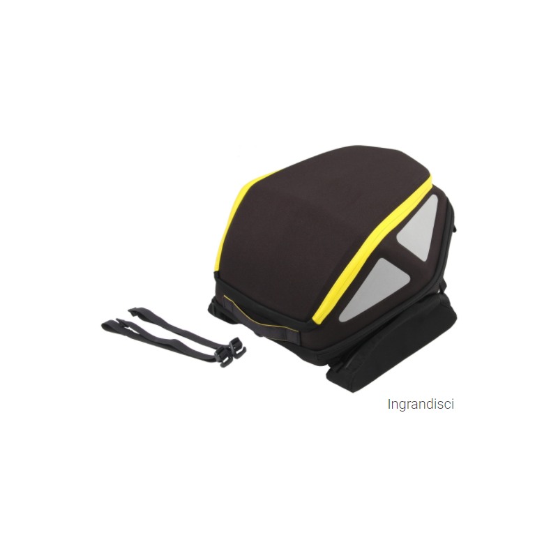 Hepco Becker 640811 00 07 Borsa posteriore Royster con cinghia Nero/Giallo