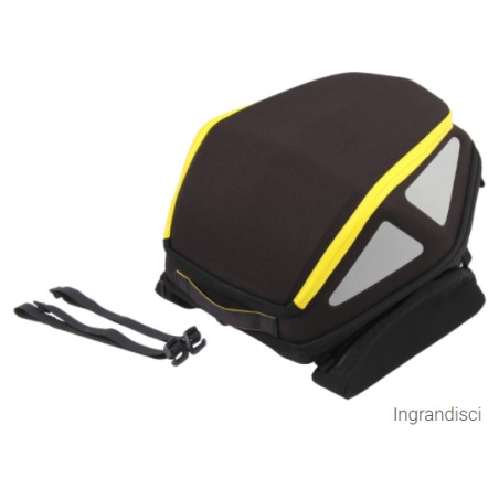 Hepco Becker 640811 00 07 Borsa posteriore Royster con cinghia Nero/Giallo