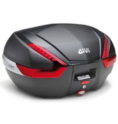 Givi V47NN bauletto Monokey Catadiottro rosso Cover carbonio