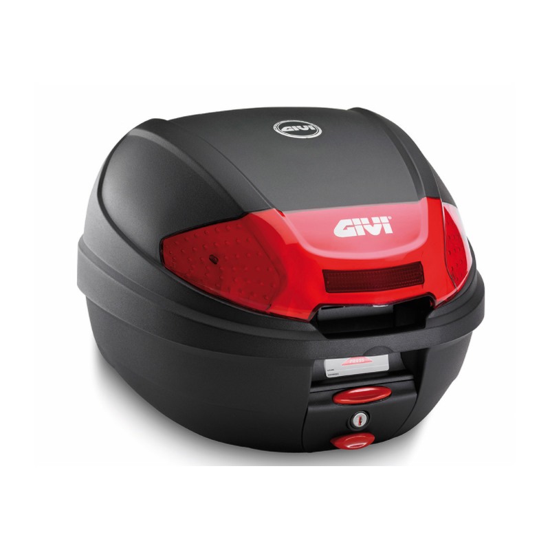 Givi E300N2 bauletto da 30 litri Catadiottri Rossi Piastra Monolock universale incusa