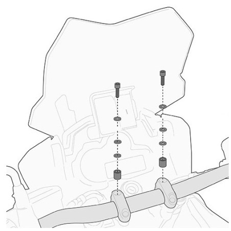 Givi 01SKIT viteria per Smart Bar S900A o Smart Mount S901A