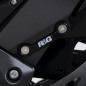 R&G BLP0104BK Placchette copri fori poggiapiedi posteriori sx Kawasaki Ninja1000SX 
