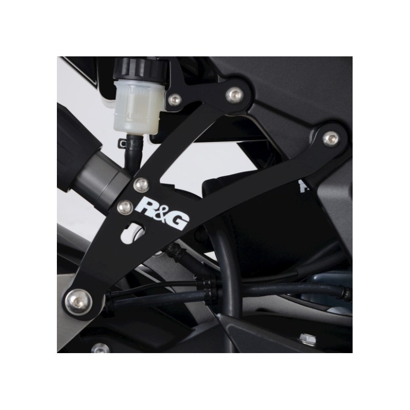 R&G EH0098BKA Staffa supporto scarico c/placchette Kawasaki Ninja 1000SX 2020-