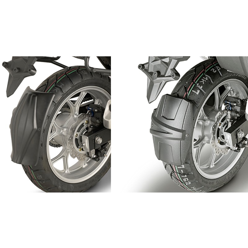 Kappa Parafango Posteriore A Sbalzo KRM01 Per Moto - Nero Opaco, In ABS, Compatibile Con Honda NC 750 X (2016-18) Con Kit RM1146KITK
