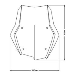 Puig 3768W Cupolino Touring BMW F750GS / F850GS Trasparente