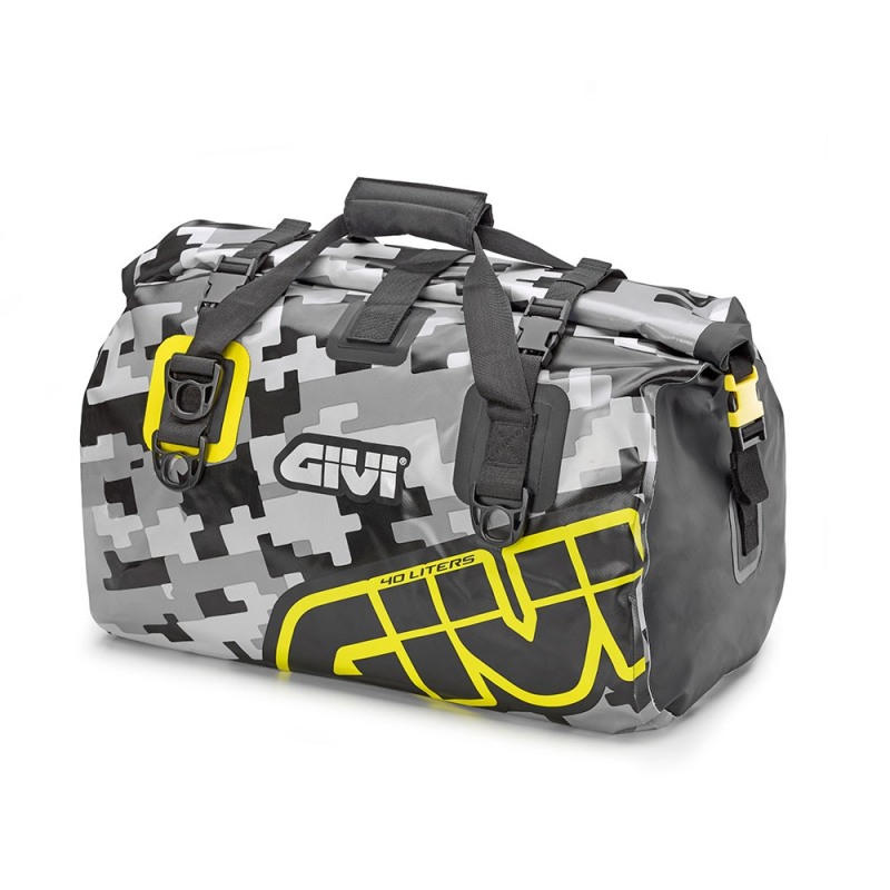 Givi EA115CM Borsone da sella Impermeabile 40 Litri Camouflage Giallo Grigio