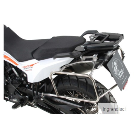 Hepco Becker 6517617 00 22-00-40 Telaietti + valigie Xplorer KTM 890 Adventure 2021 Argento