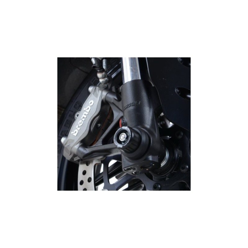 R&G FP0171BK Protezioni perno forcella anteriore tipo piccolo Ducati-Nero