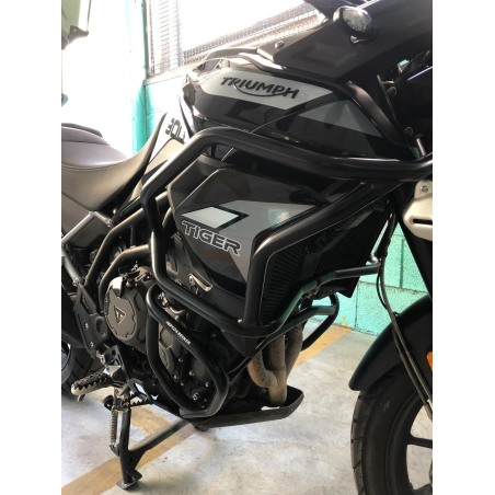 HepcoBecker 5097613 00 01 Barre protezione serbatoio Nero lucido Triumph Tiger 850 Sport 2021