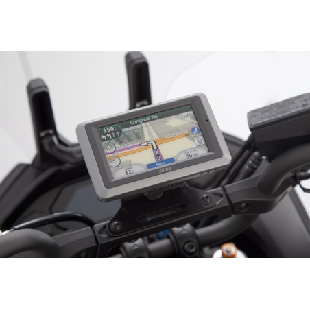 SW Motech GPS.06.593.10000/B Supporto navigatore manubrio Yamaha MT-07 Tracer 2016-