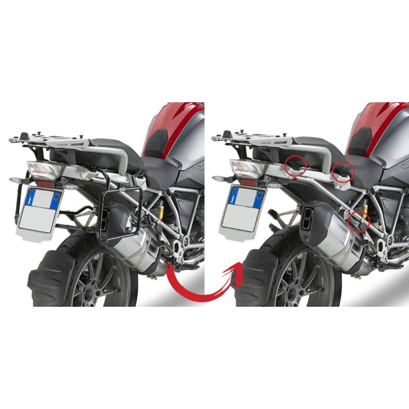 Givi PLR5108 Portavaligie laterale rimozione rapida per BMW R1250GS / Adventure