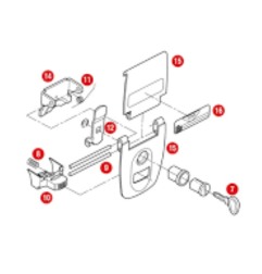 GIVI Z641N46M Blocco cerniera montato per bauletto Monokey TRK46N