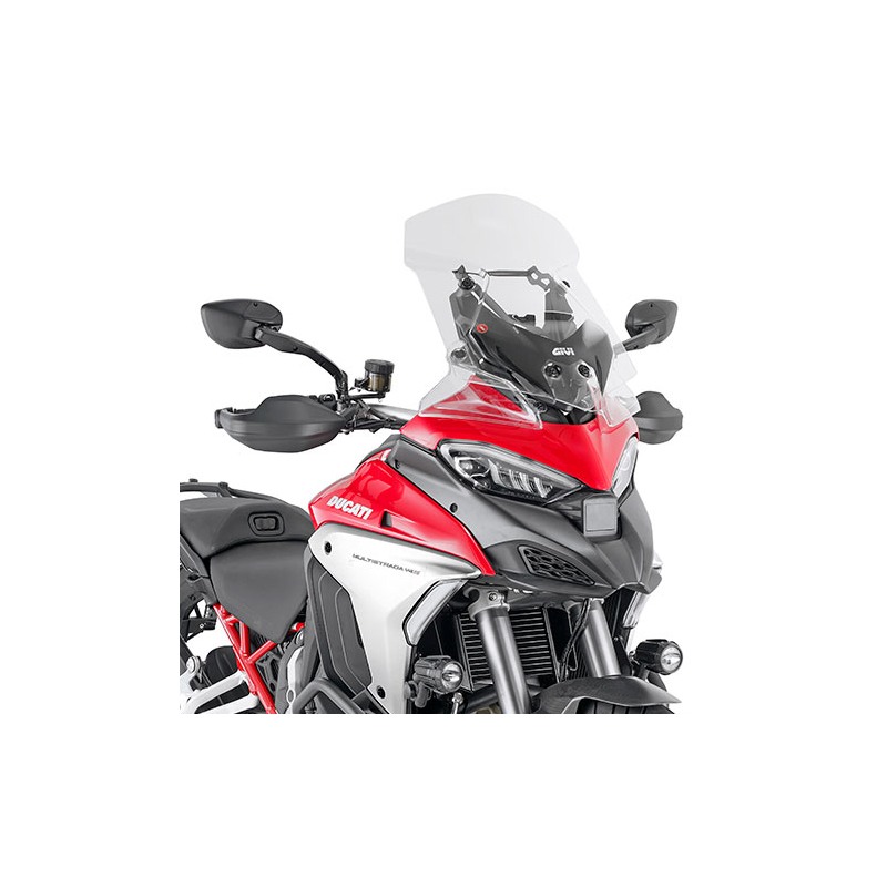 Givi D7413ST Cupolino per Ducati Multistrada V4 Trasparente 8 cm più altro dell'originale