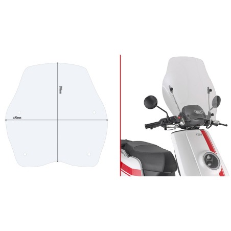 Kappa KD1155ST parabrezza Honda SH150i dal 2017 e scooter elettrico NIU