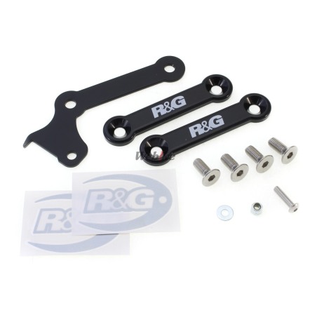 R&G BLP0038BK Placchette copri fori poggiapiedi posteriori Aprilia RS/RSV4/V4