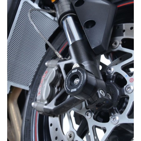 R&G FP0198BK Protezioni perno forcella Triumph Street triple 765 RS/R/S