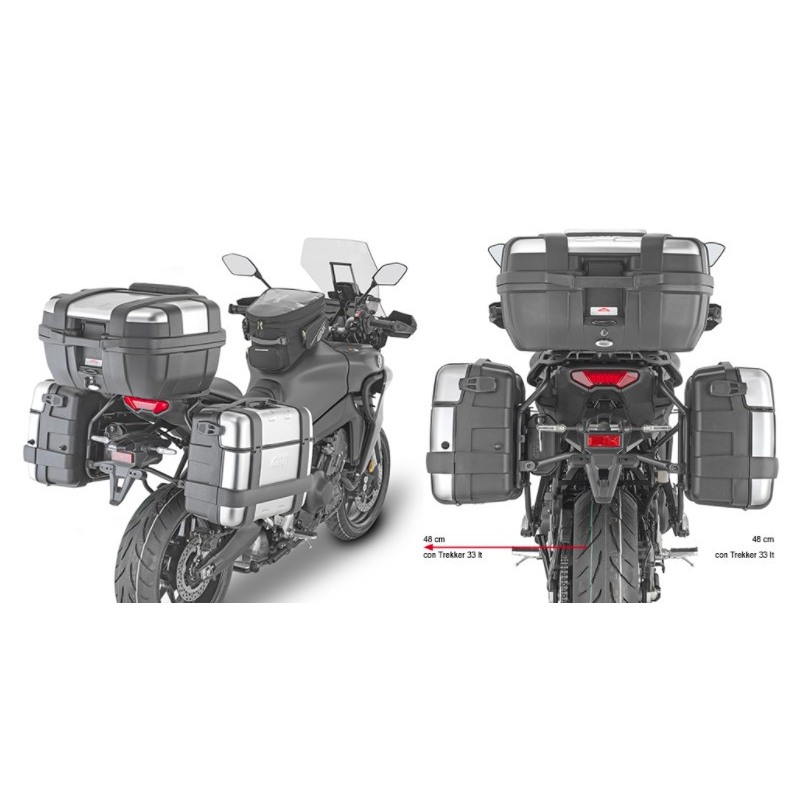Givi PLO2159MK Telai portavaligie Monokey per Yamaha Tracer 9 dal 2021