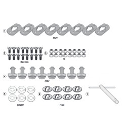 Givi 07RKIT Kit trasformazione telaietti laterali in rimozione rapida